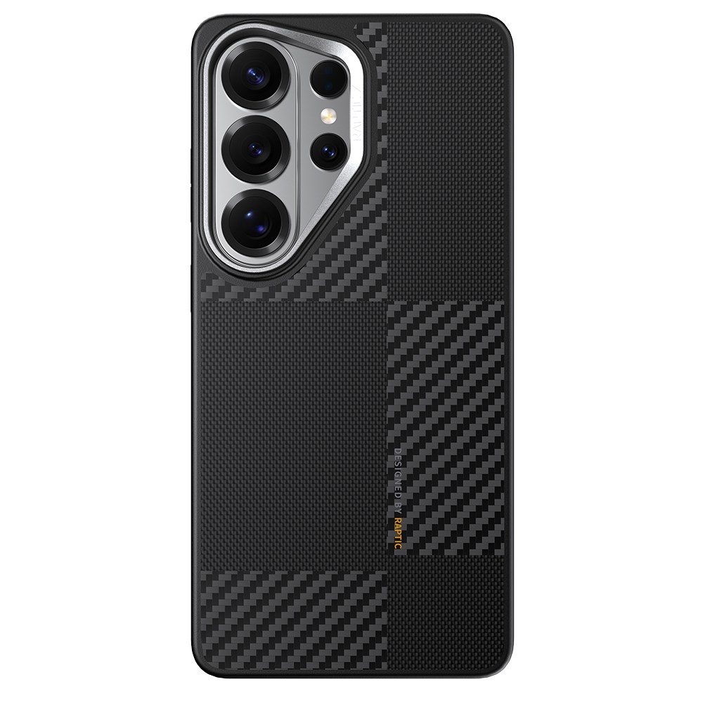 Galaxy S26 Ultra Kılıf M-safe Şarj Özellikli 600D Metal Kamera Çerçeveli Raptic Aramid Dual Serisi Kapak