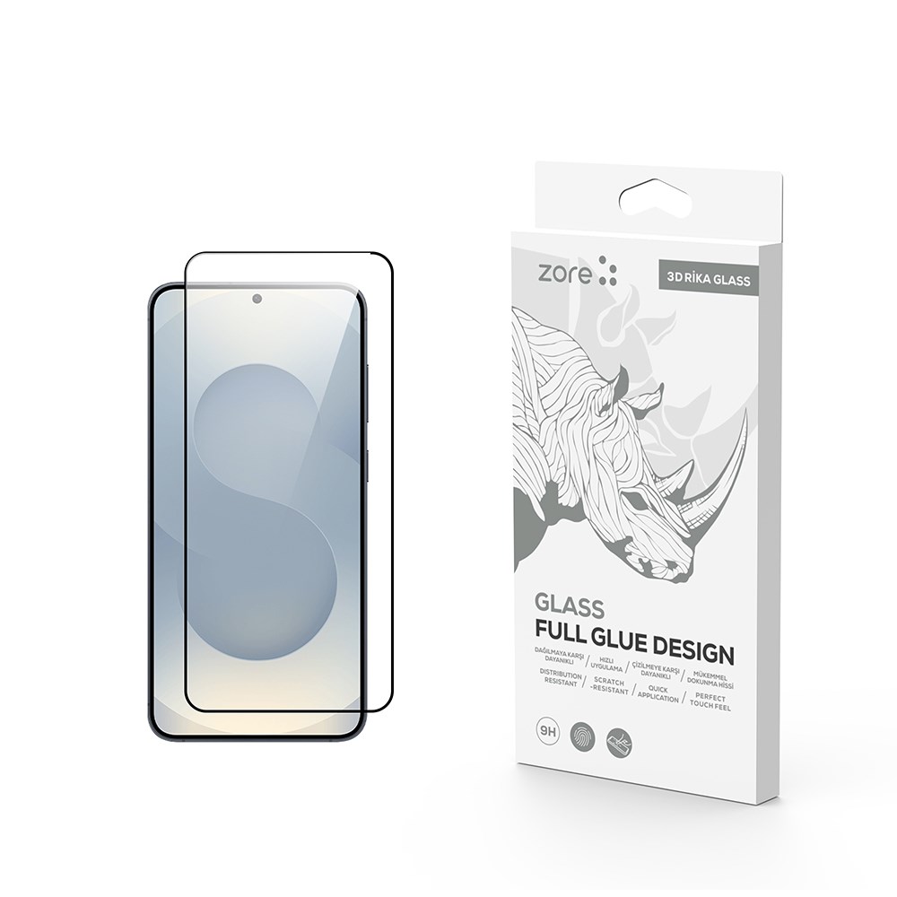 Galaxy S26 Zore Rika Premium Temperli Cam Ekran Koruyucu
