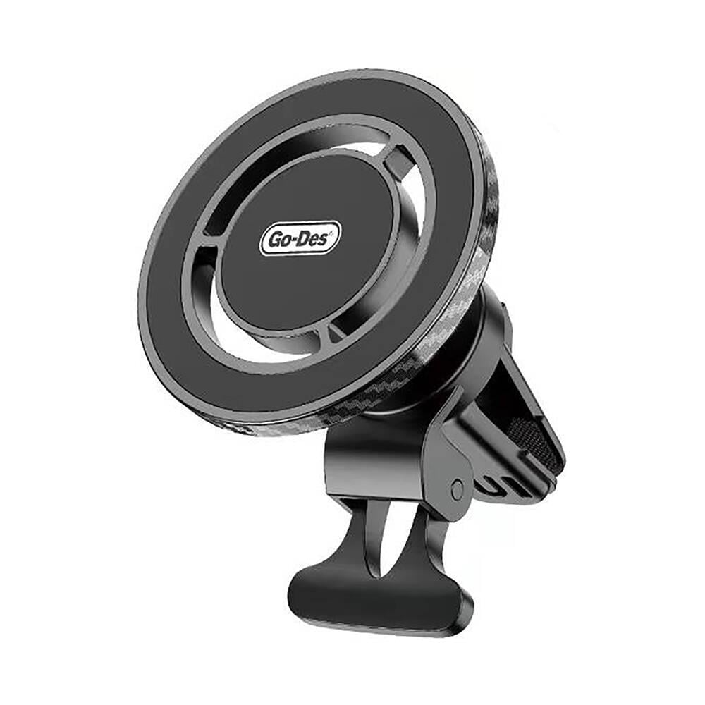 Go Des GD-HD911 M-safe Magnetik Özellikli 360° Dönebilen Havalandırma ve Düz Zemin Telefon Tutucu
