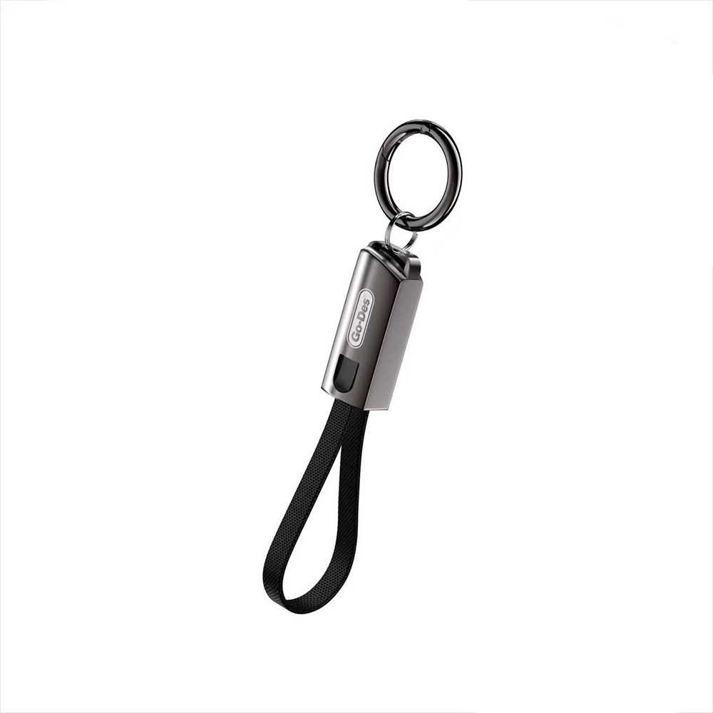 Go-Des GD-UC683 Type-C to Lightning Hızlı Şarj Özellikli Anahtarlık Data ve Şarj Kablosu 27W
