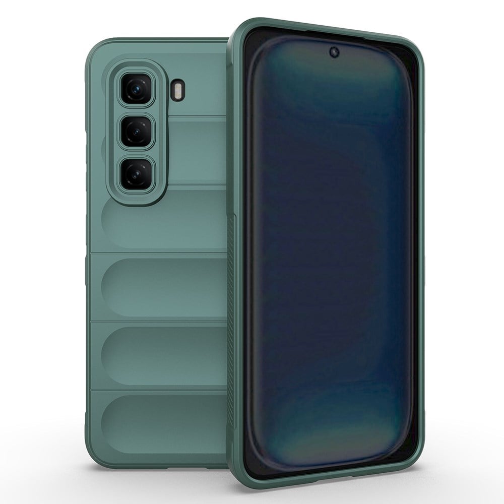 İnfinix Hot 50 4G Kılıf Esnek TPU Oyuklu Arka Yüzey Tasarımlı Zore Etnik Silikon Kapak