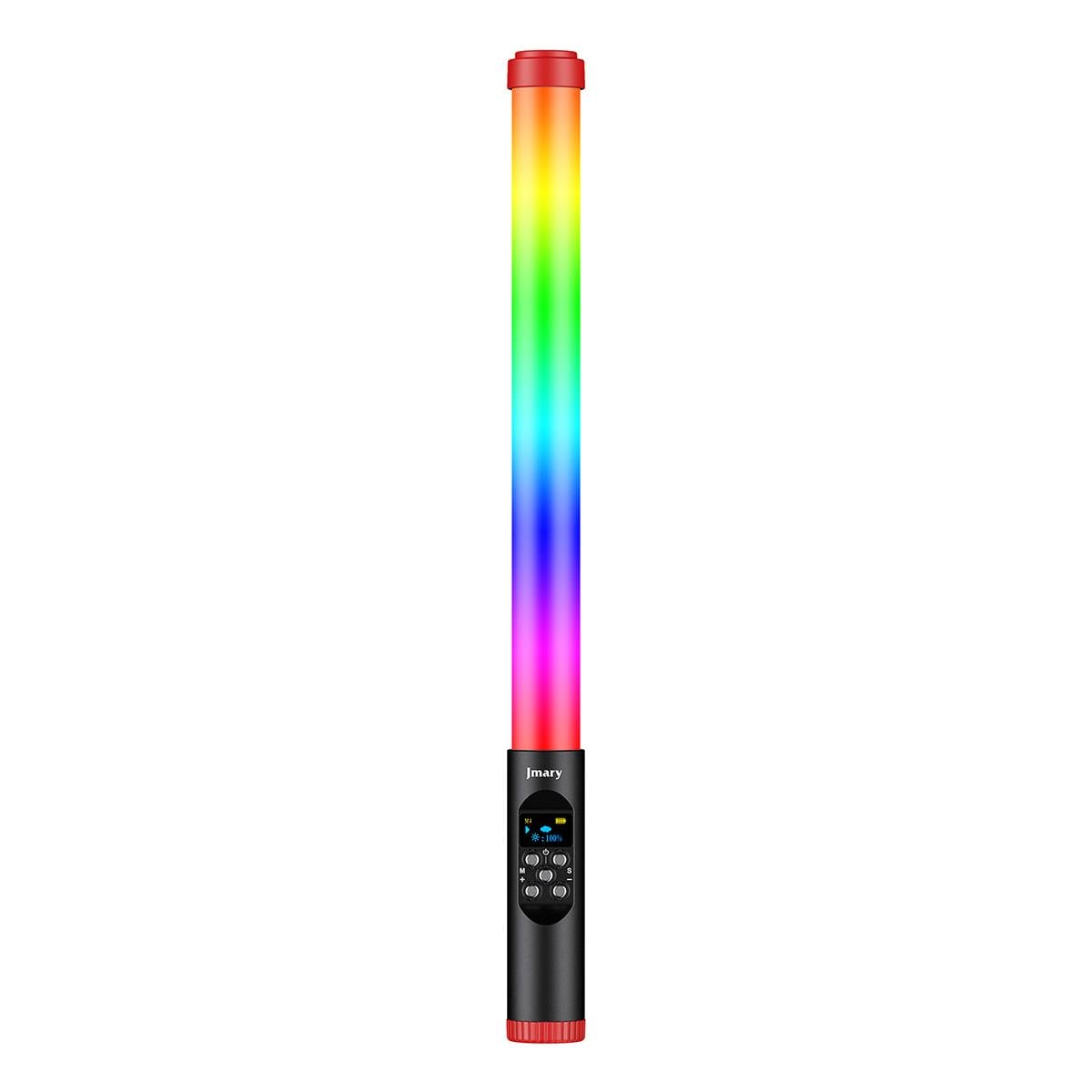 Jmary FM-128RGB OLED Ekran Göstergeli RGB Led Işıklı Su Geçirmez Aydınlatma Çubuğu
