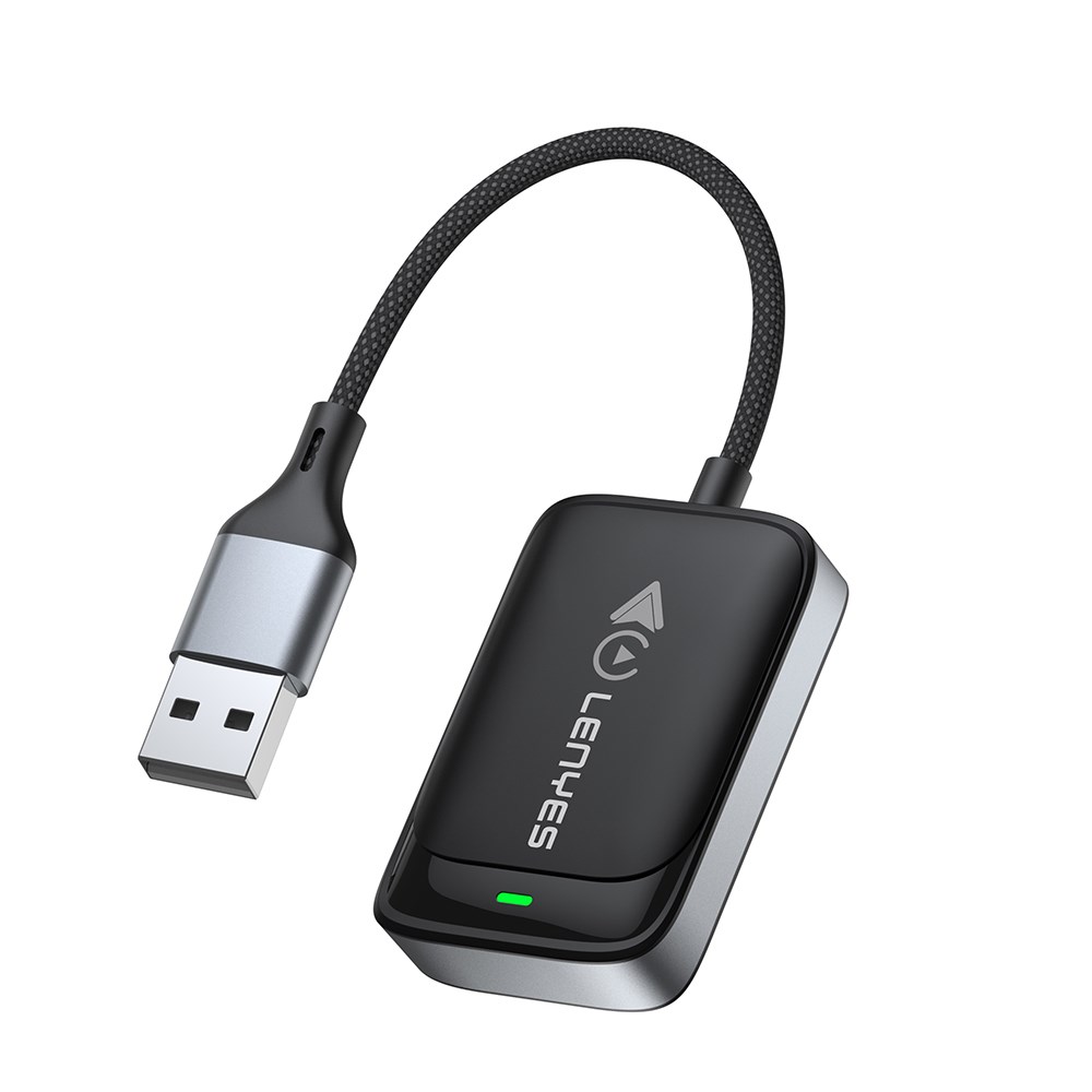Lenyes LCP03 Android Auto Destekli CarPlay USB Bluetooth 5.0 Wireless Transmitter Adaptör