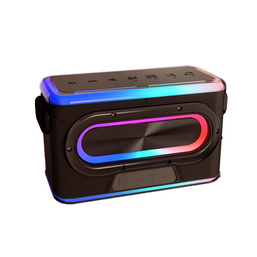 Lenyes S834 RGB Led Işıklı Bluetooth Speaker Hoparlör ve Karaoke Bluetooth Mikrofon