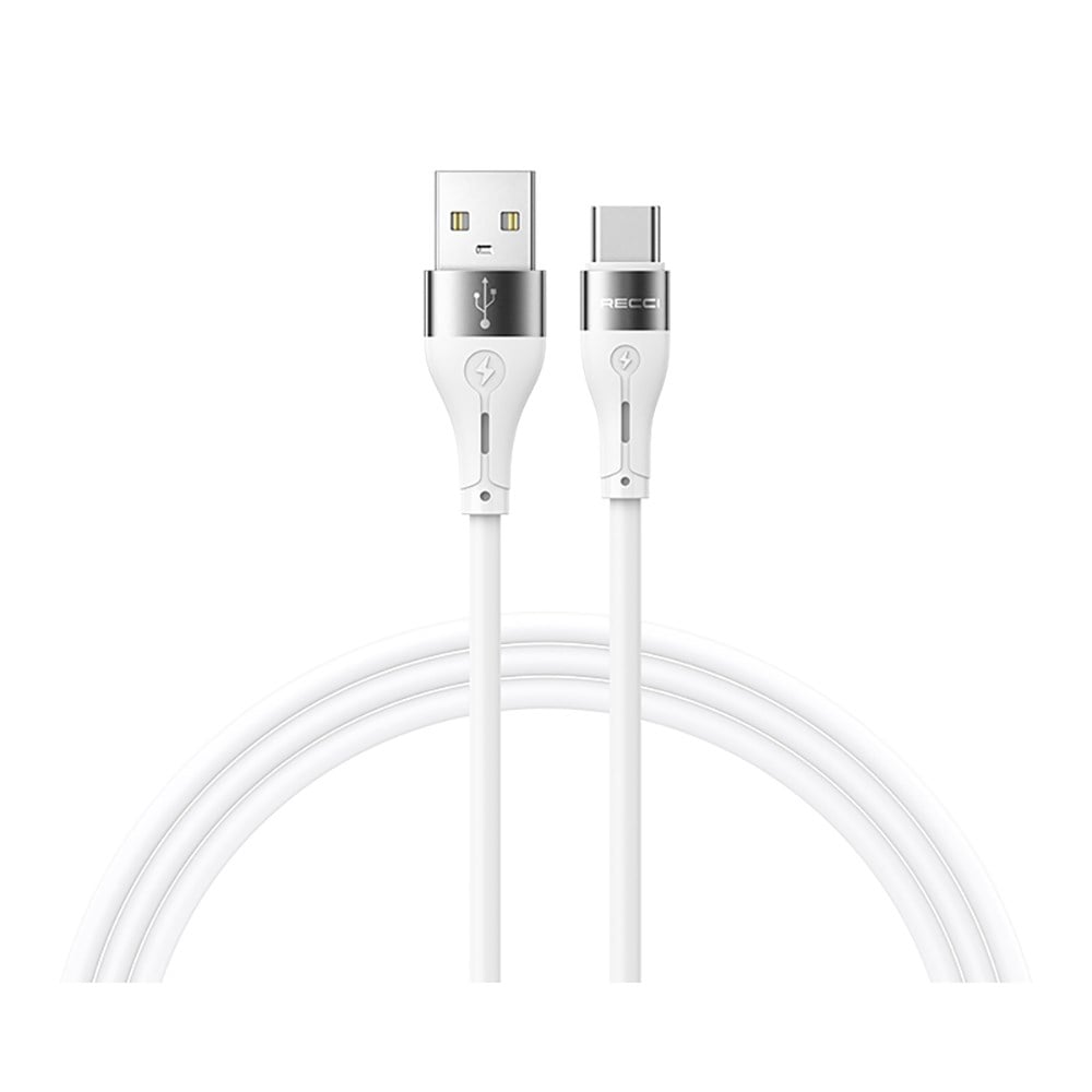Recci RS11C Swift Serisi USB-A to Type-C 3A Hızlı Şarj Özellikli Data ve Şarj Kablosu 1M
