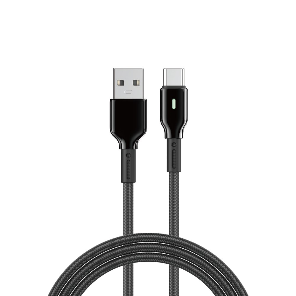 Wiwu Wi-C073 Drualink Serisi USB-A to Type-C Hızlı Şarj Özellikli Data ve Şarj Kablosu 3A 1M