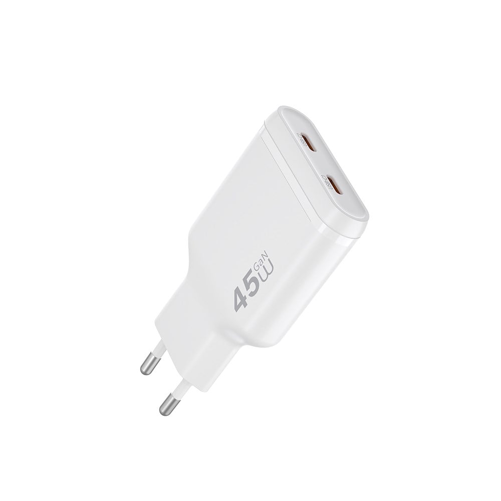 Wiwu Wi-G034 Essen Slim Serisi GaN Tech PD Hızlı Şarj Özellikli Şarj Başlığı 45W