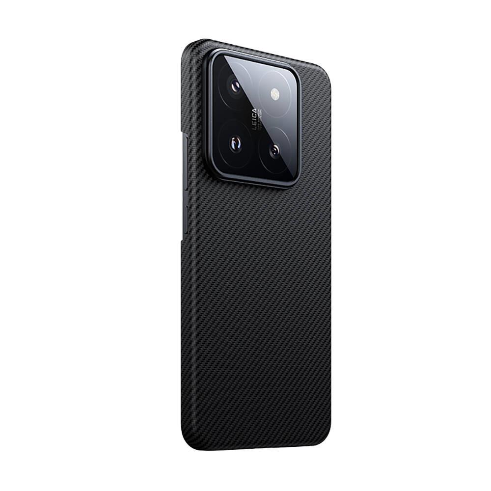 Xiaomi Mi 14 Kılıf M-safe Özellikli Karbon Fiber Benks Essential ArmorAir 600D Kevlar Kapak
