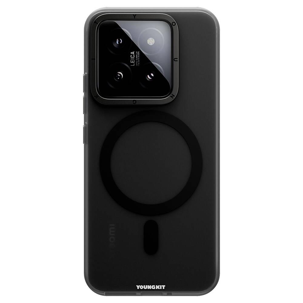 Xiaomi Mi 14 Kılıf M-safe Şarj Özellikli Youngkit Hidden Sand Serisi Kapak