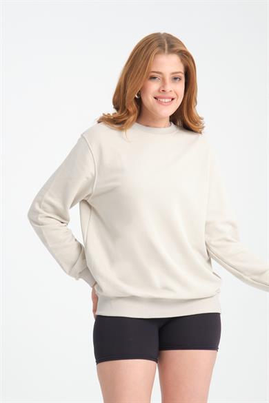 Açık Taş Basic Sweatshirt