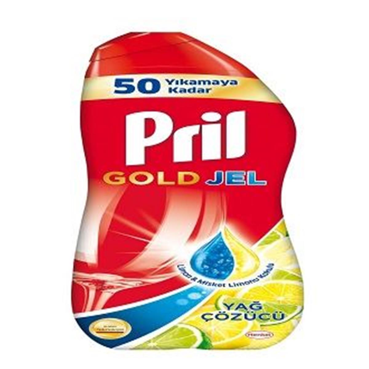 Pril Gold Jel Yağ Çözücü Limon 900 Ml 50 Yıkama
