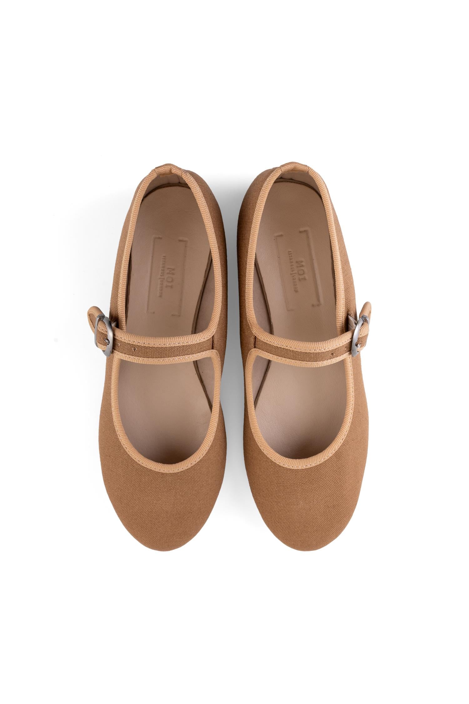 Jet Sand Mary Jane Flats