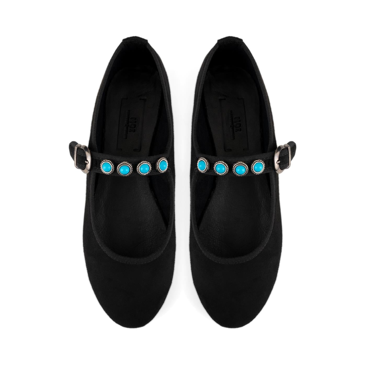 Midnight Turquoise Mary Janes