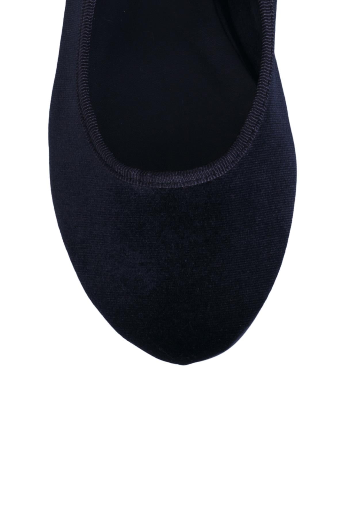 Black Velvet Mary Jane Flats