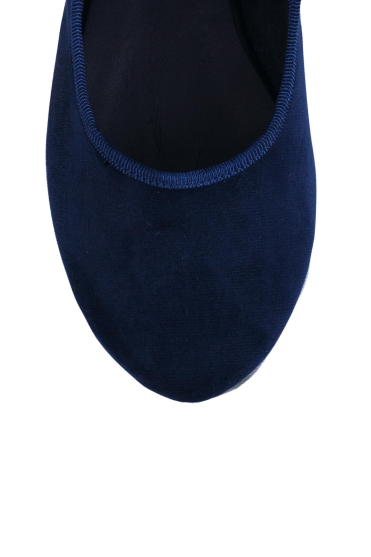 Navy Mary Jane Flats