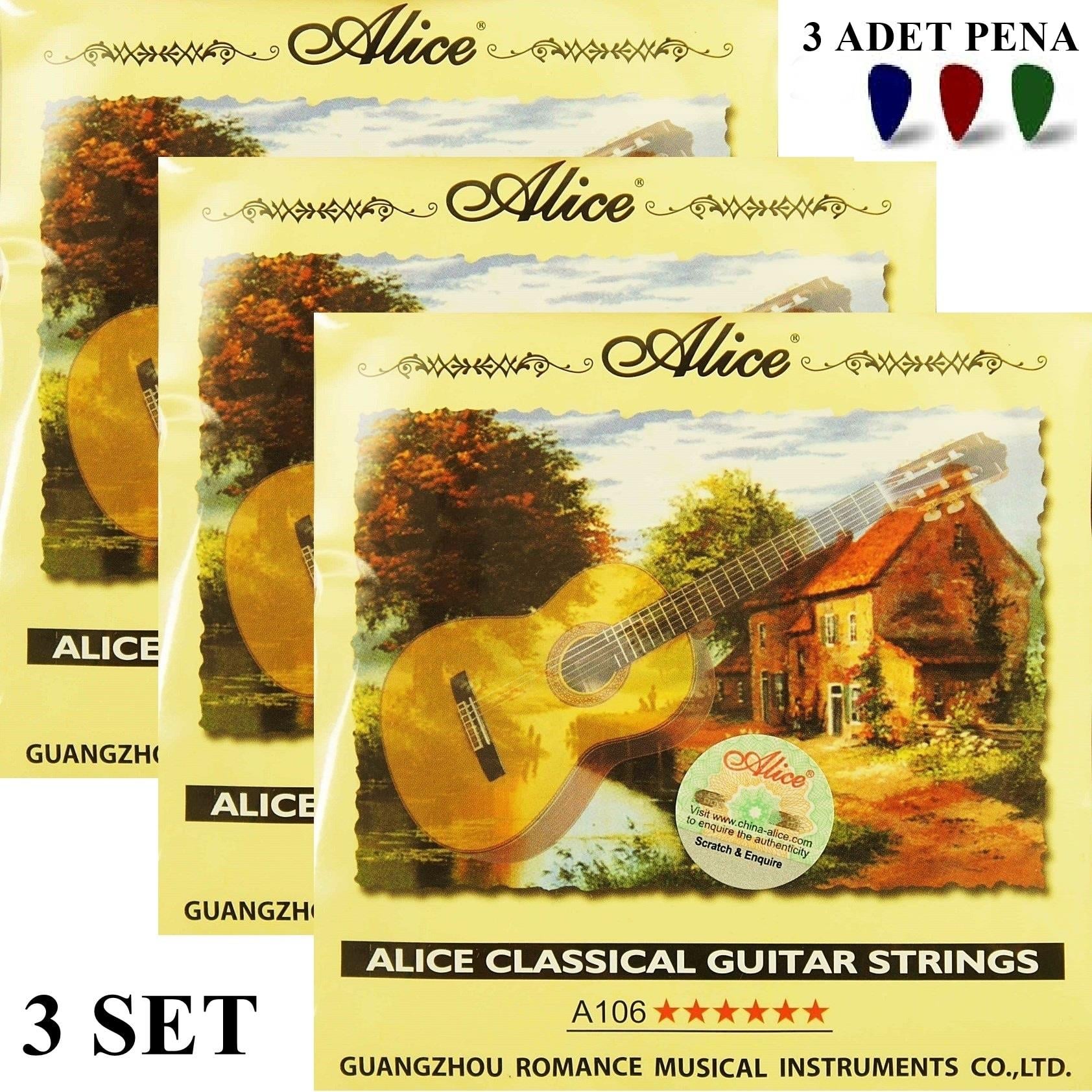 Alice Klasik Gitar Teli Takımı ( 3 Set )