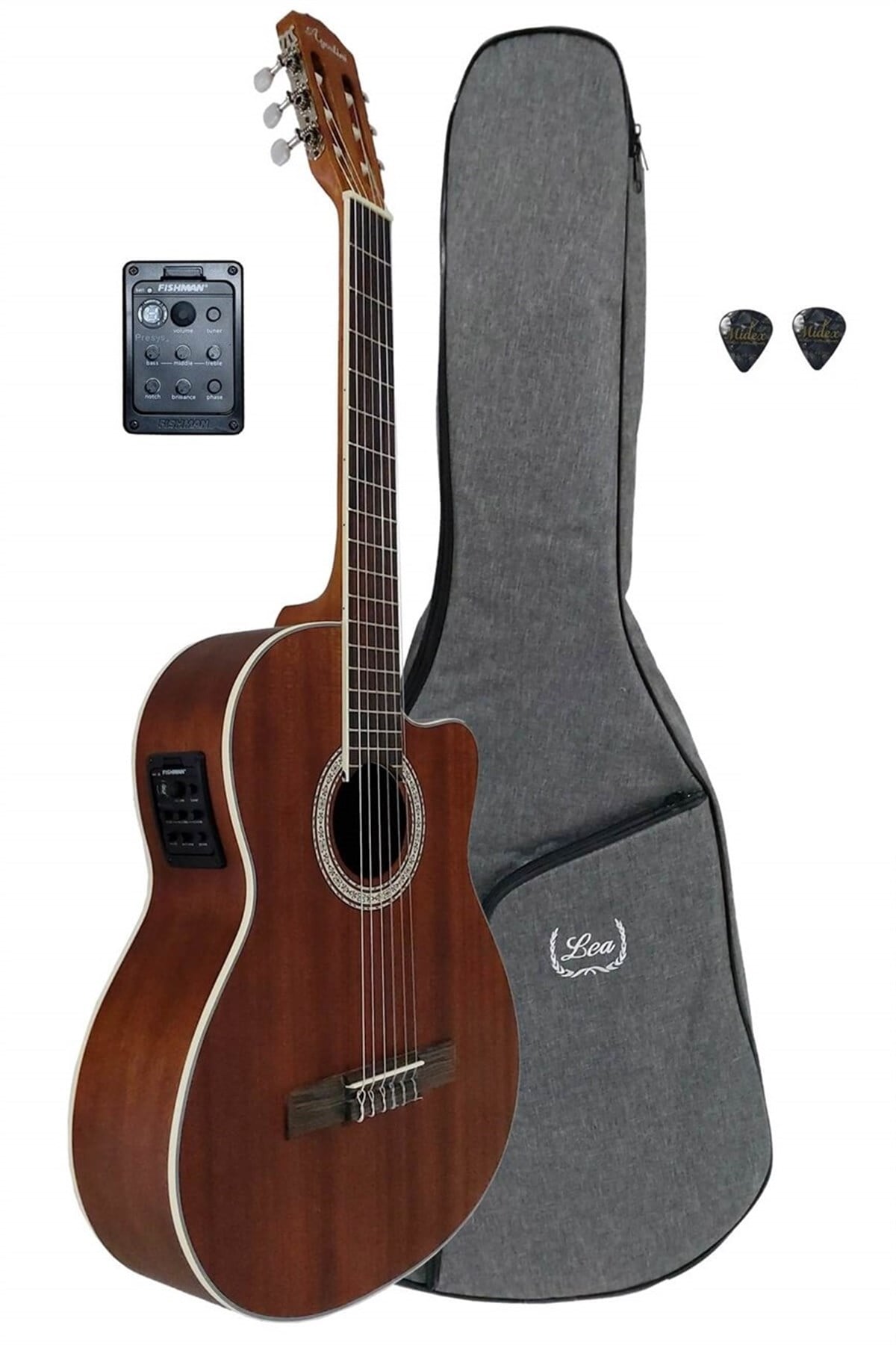 Arriva C-4 EQBKNAT Elektro Klasik Gitar 