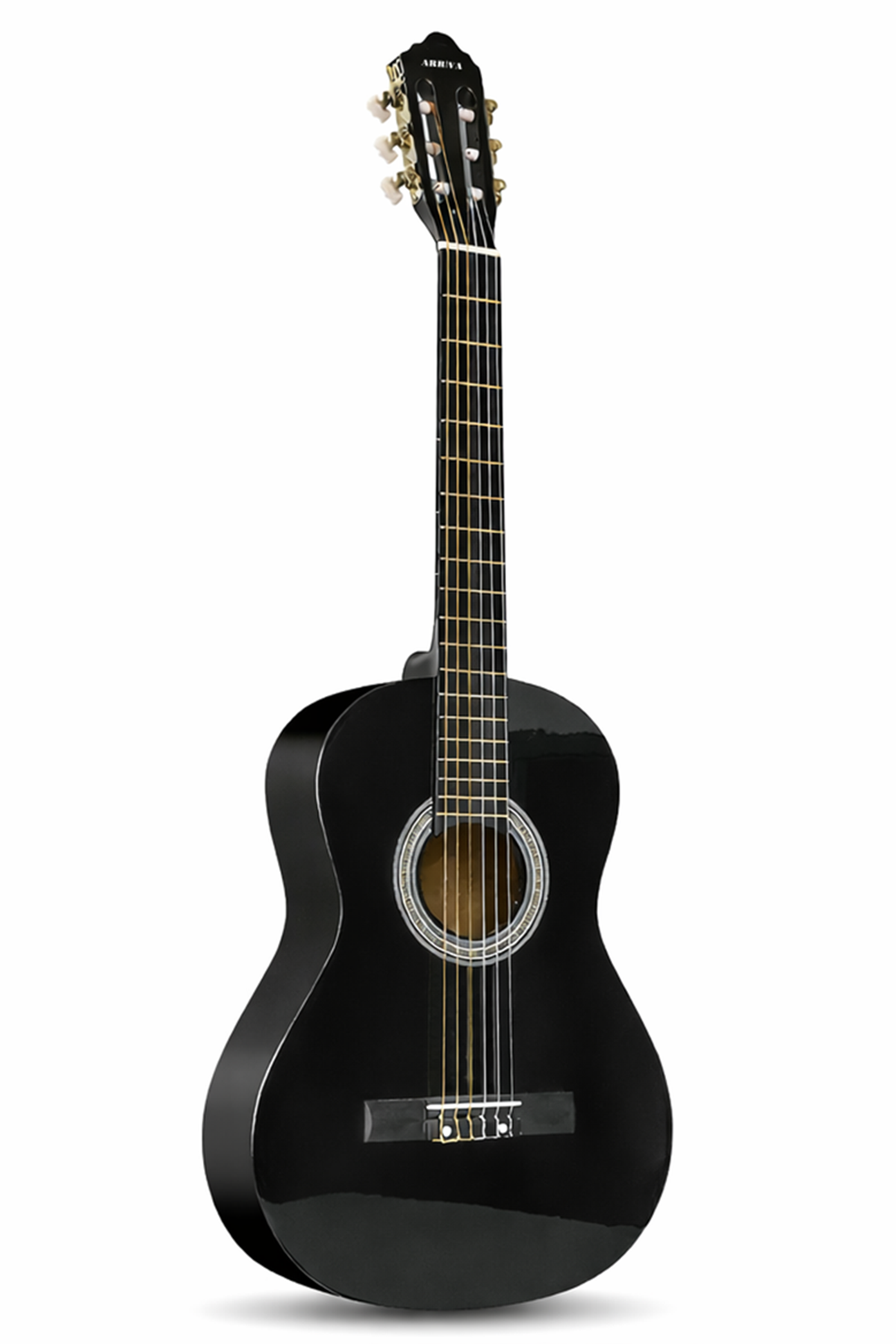 Arriva Tam Boy 4/4 Siyah Klasik Gitar ( Kılıf ve Pena Hediye )