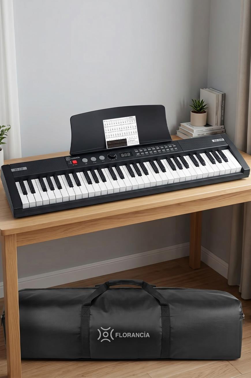 Florancia RS610BK  Tuş Hassasiyetli 61 Tuşlu Org