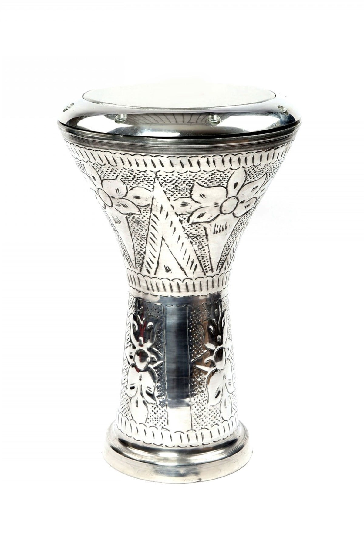 İşlemeli Parlak Çömlek Darbuka