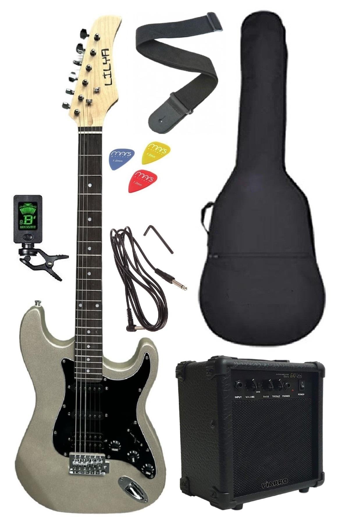 Lilya ST309GR Elektro Gitar Seti Gri Renk (HSS)