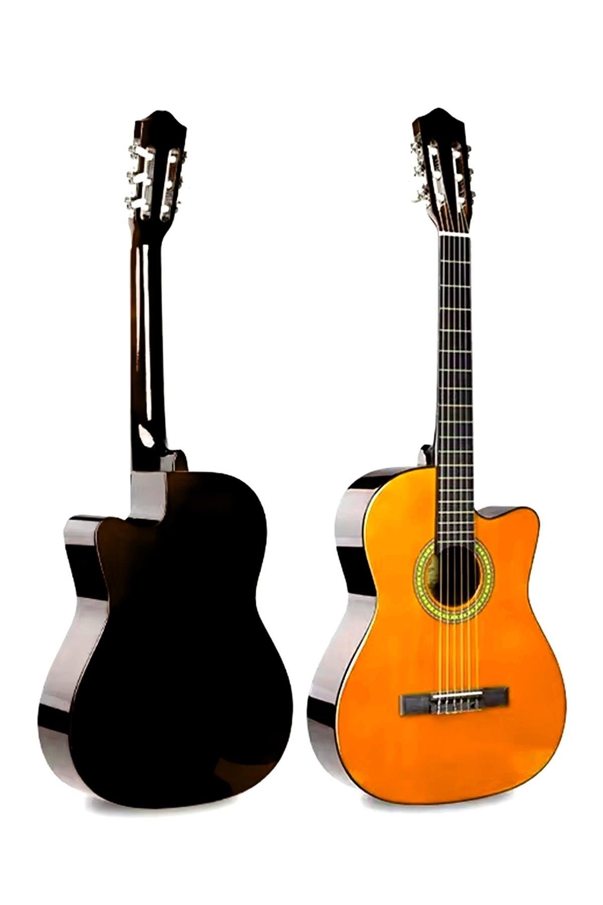 Longa Kesik Kasa Klasik Gitar Turuncu Cutaway Klasik Gitar 4 /4 Tam Kasa 