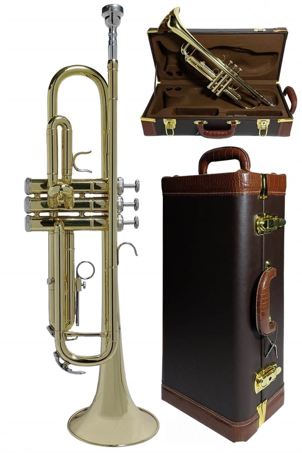 Midex TP-5000 Profesyonel Bb Trompet Si Bemol (Sib) Prof Çantalı 