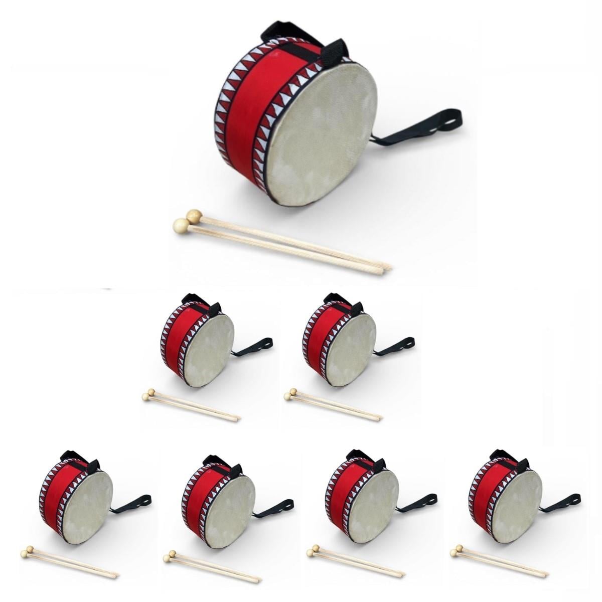 Piarro Deri Çocuk Davulu 20 cm  Çift Tokmak ( 5 Adet )