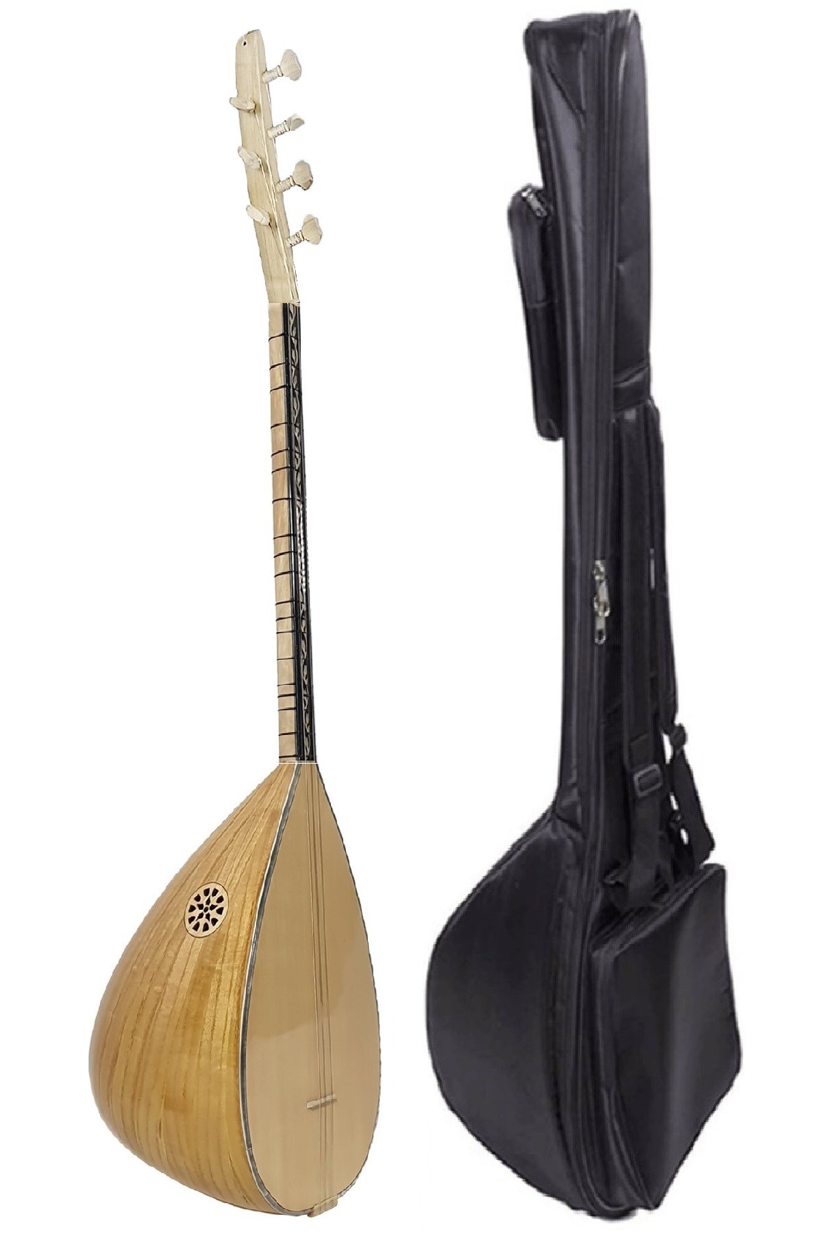 Piarro Profesyonel Uzun Sap Dut Bağlama ( Parlak Cila )