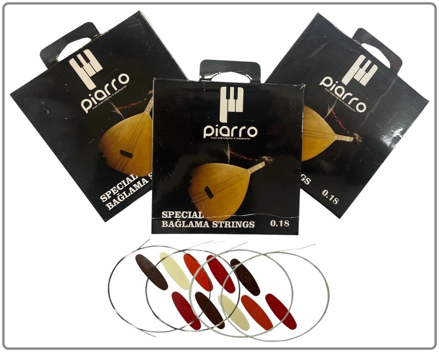 Piarro Profosyonel Kısa Sap Bağlama Teli 0,18 ( 3 Paket )