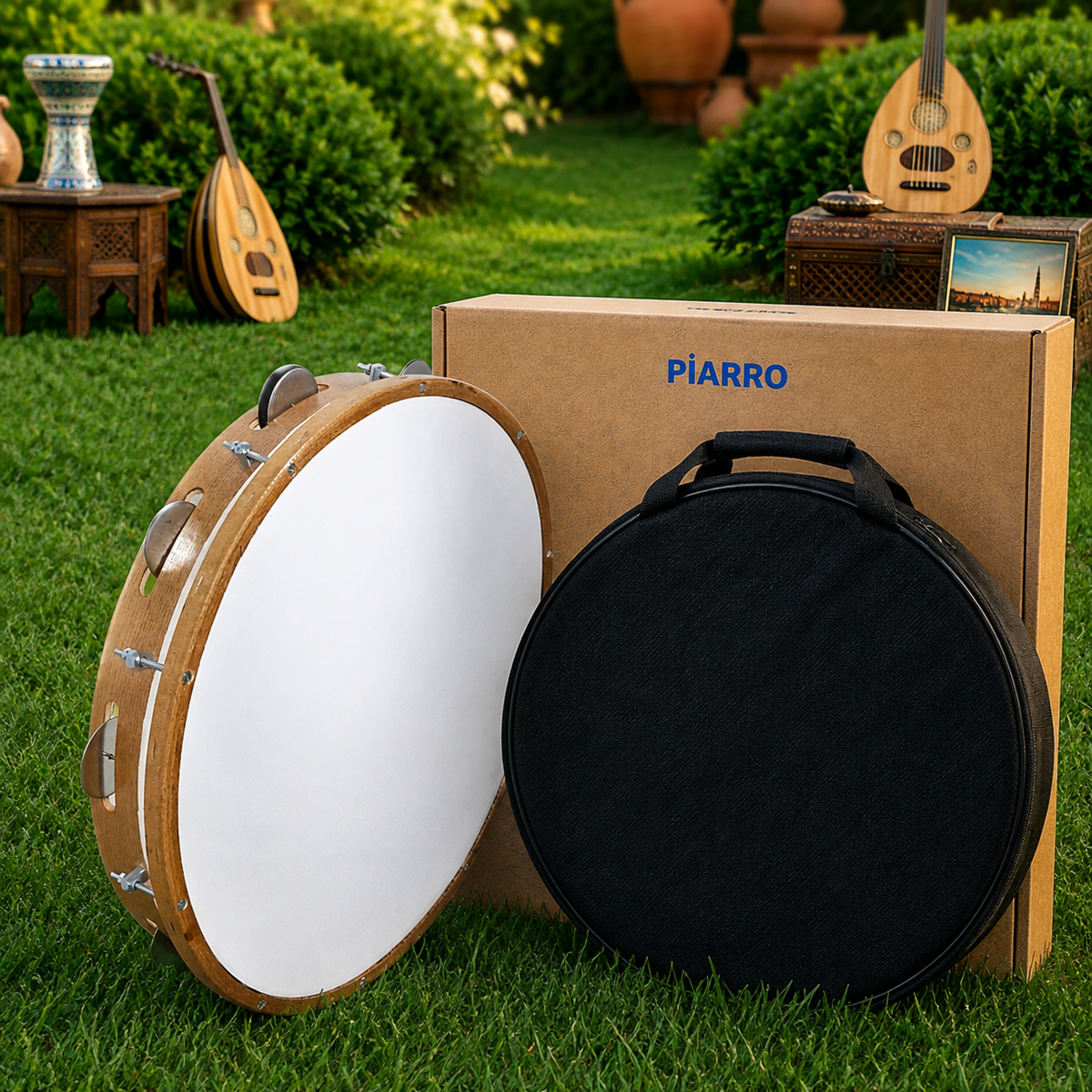 Piarro Tekkat Ayarlı Zilli Bendir 42cm