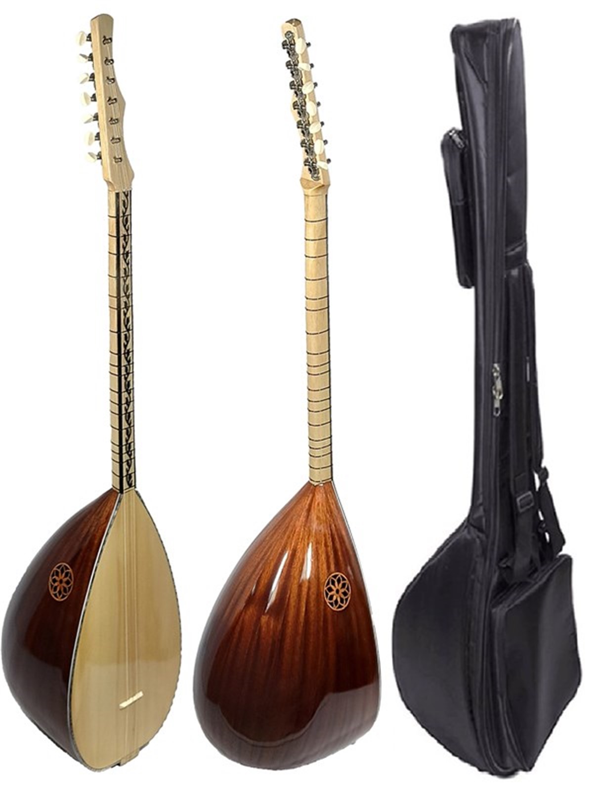 Profosyonel Maun Ağacı Gitar Burgu Kısa Sap Bağlama