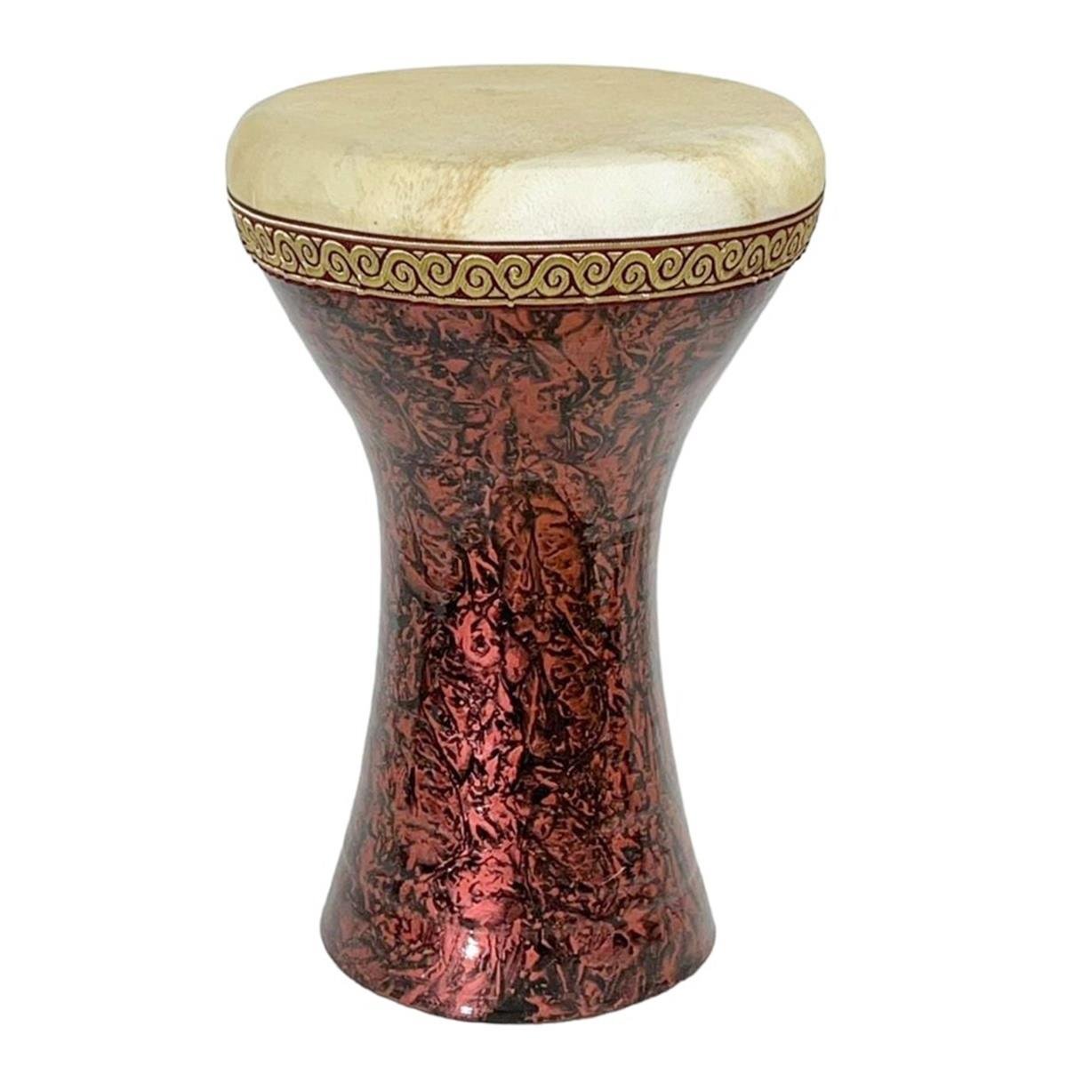 Profosyonel Toprak Darbuka Kırmızı Kırçınlı