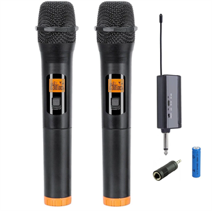 Arriva V99EE Şarjlı Telsiz Kablosuz Çift EL Mikrofonu