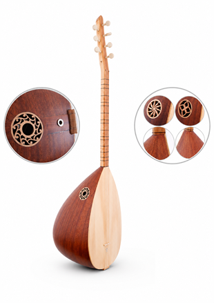 Piarro PS1900J Maun Ağacı jak Girişli  Kısa Sap Bağlama 