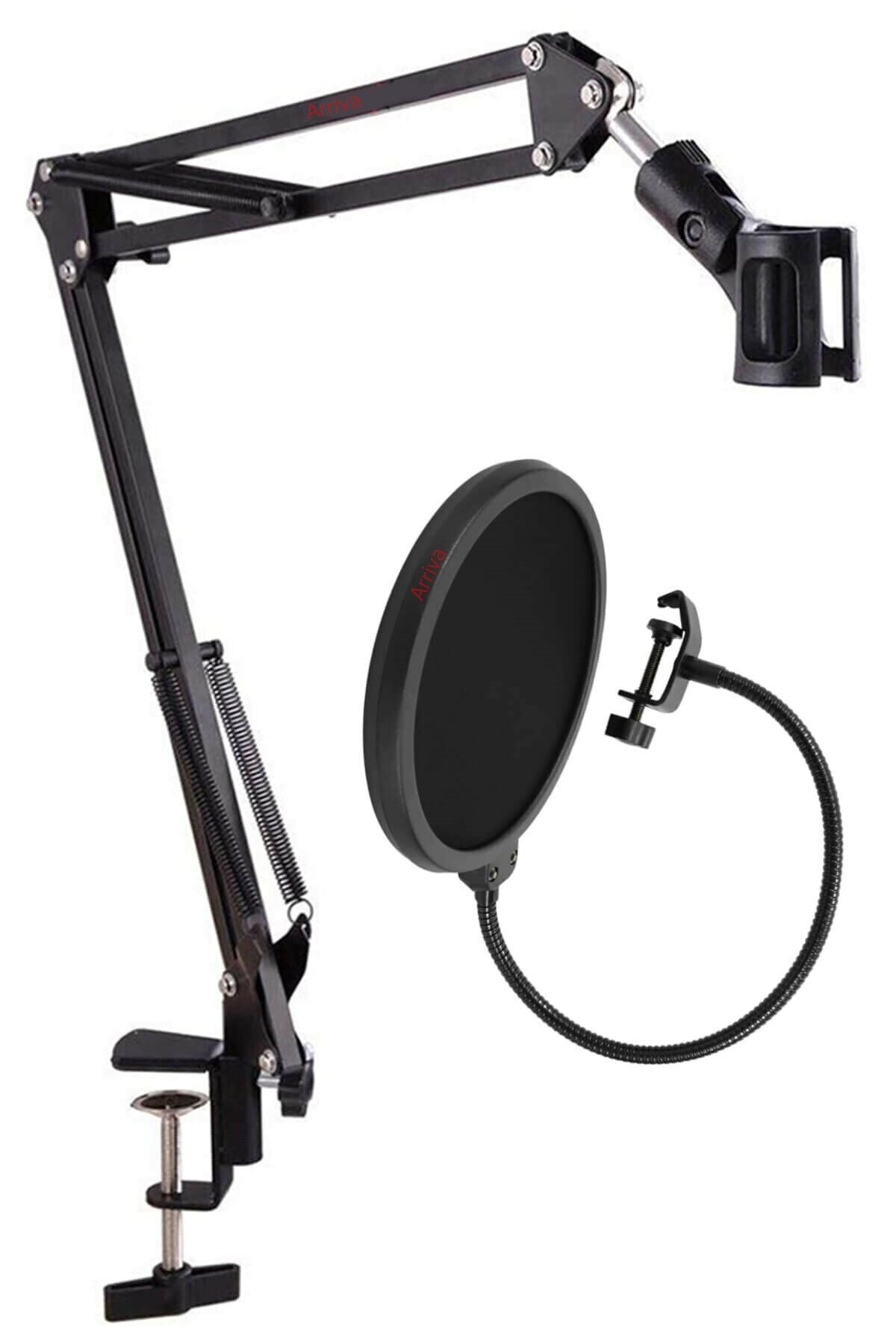 Arriva AV39 Mikrofon Standı + Pop Filtre Seti