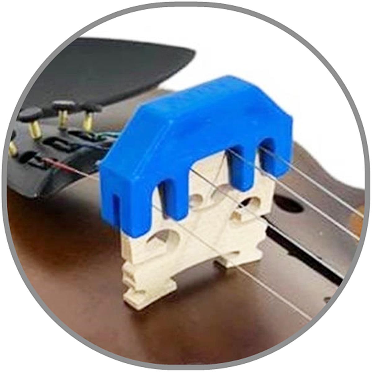 Arriva Plastik Keman Susturucu Mavi