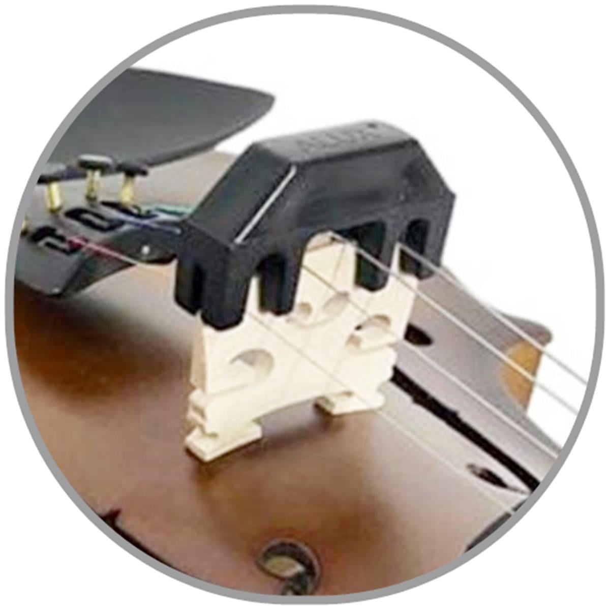 Arriva Plastik Keman Susturucu Siyah