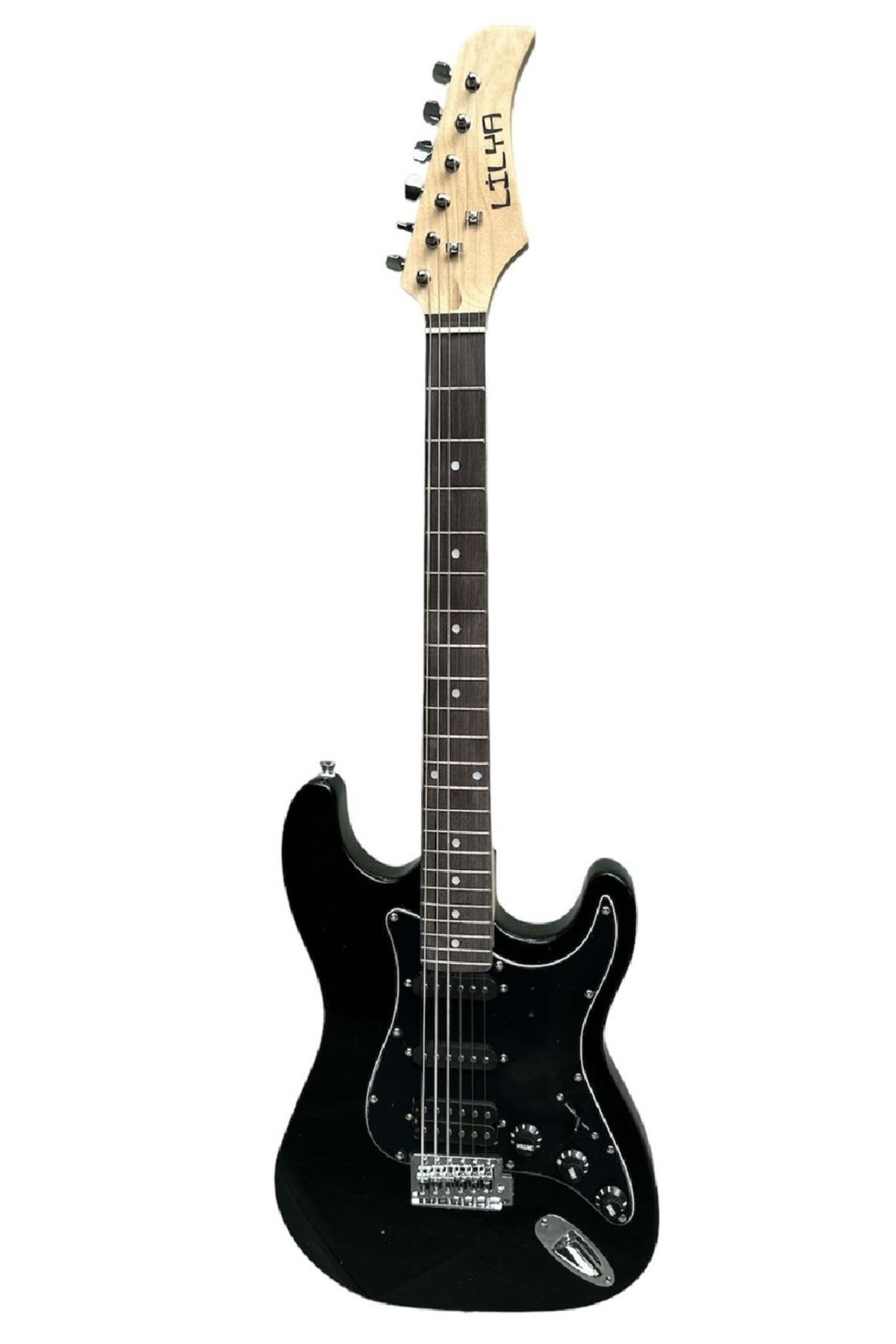 Lilya LL309BK Elektro Gitar Siyah Renk (HSS)