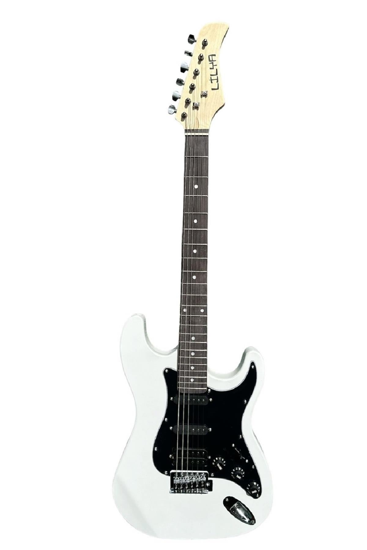 Lilya LL309WH Elektro Gitar Beyaz Renk (HSS)