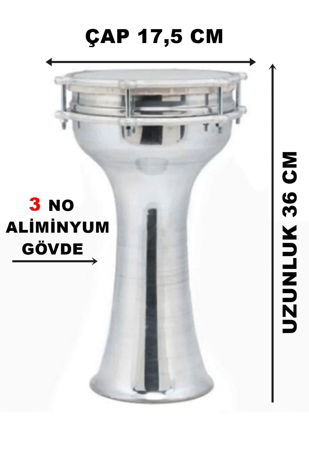 Piarro Alüminyum Darbuka 3 No