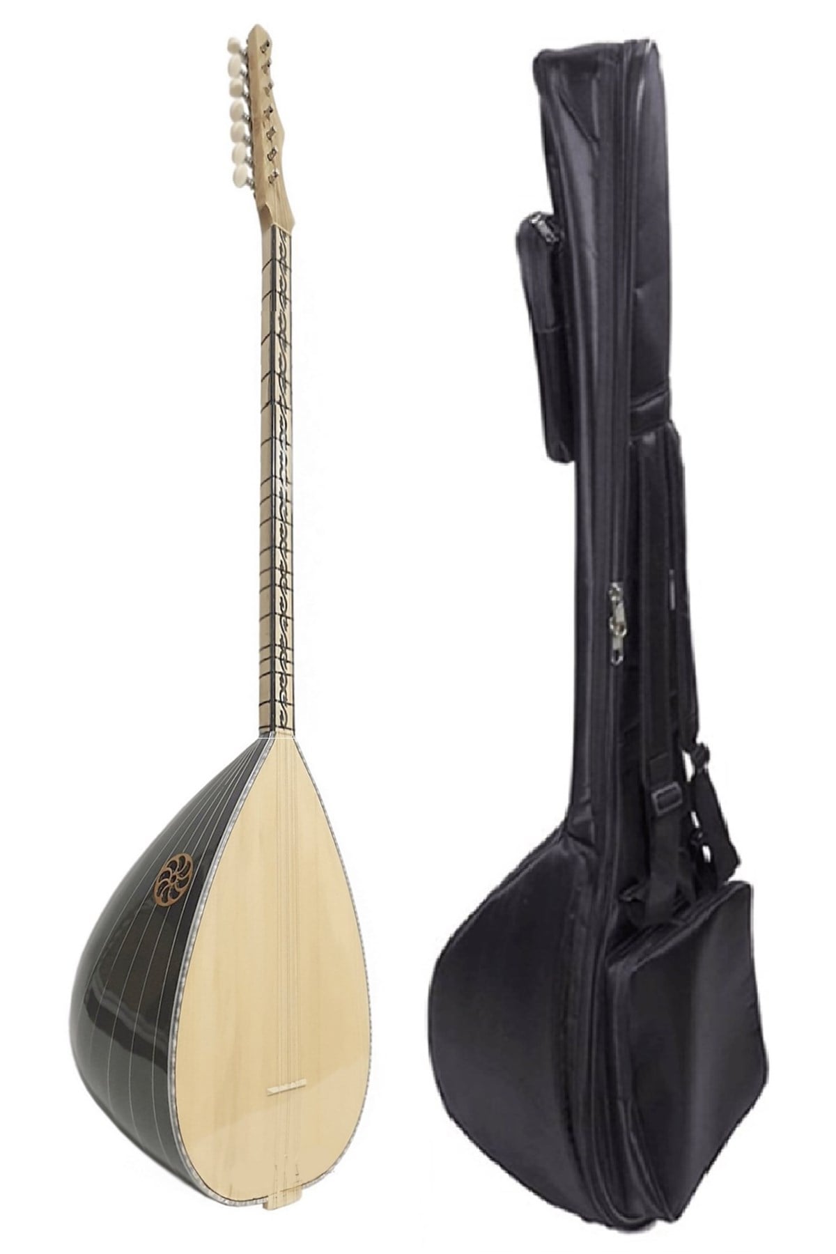 Piarro Kısa Sap Profosyonel Dut Ağacı Bağlama  ( Çanta Hediyeli )