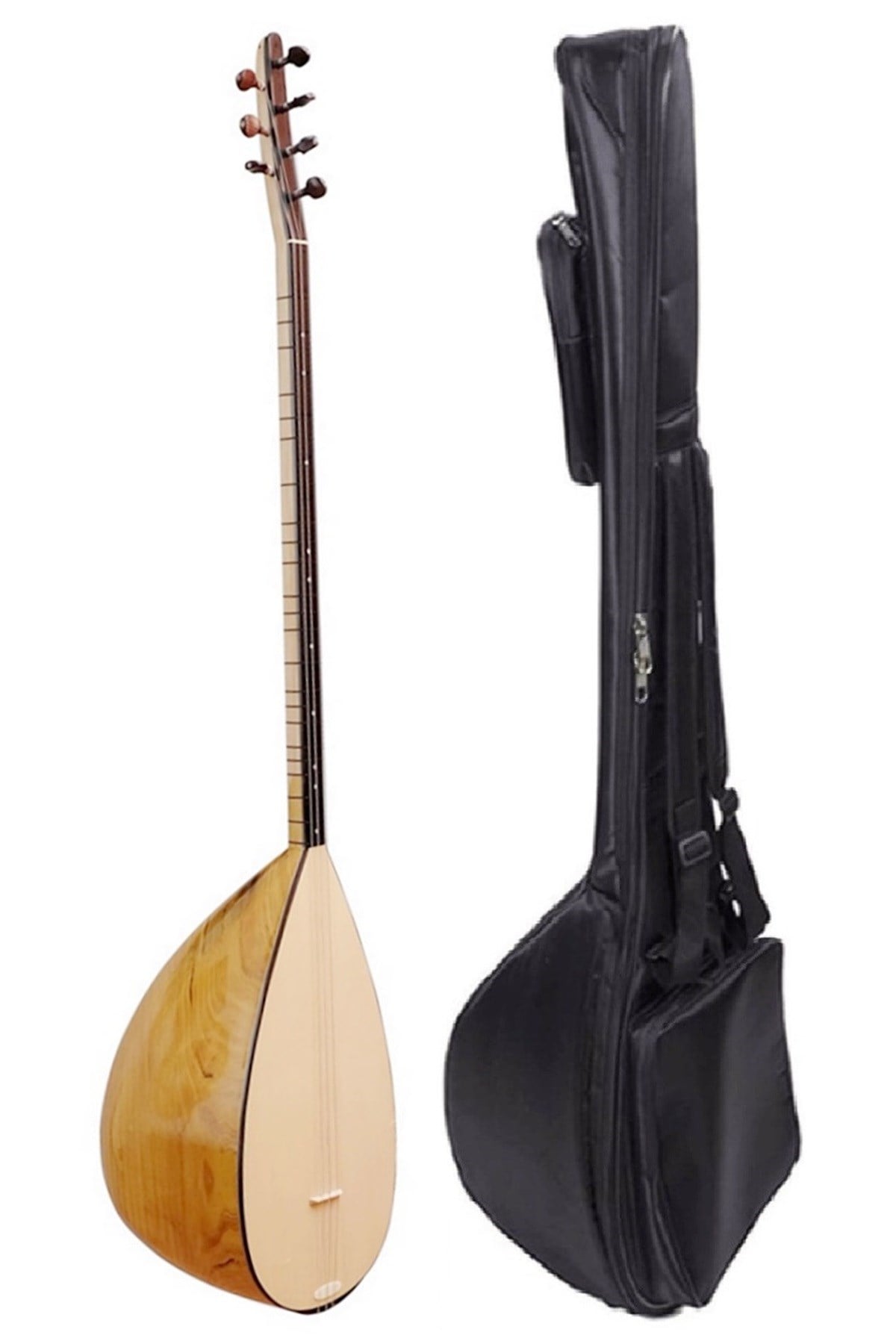 Piarro Profesyonel Uzun Sap El Oyması Dut Ağacı Bağlama 39 Tekne ( Mat Cila )