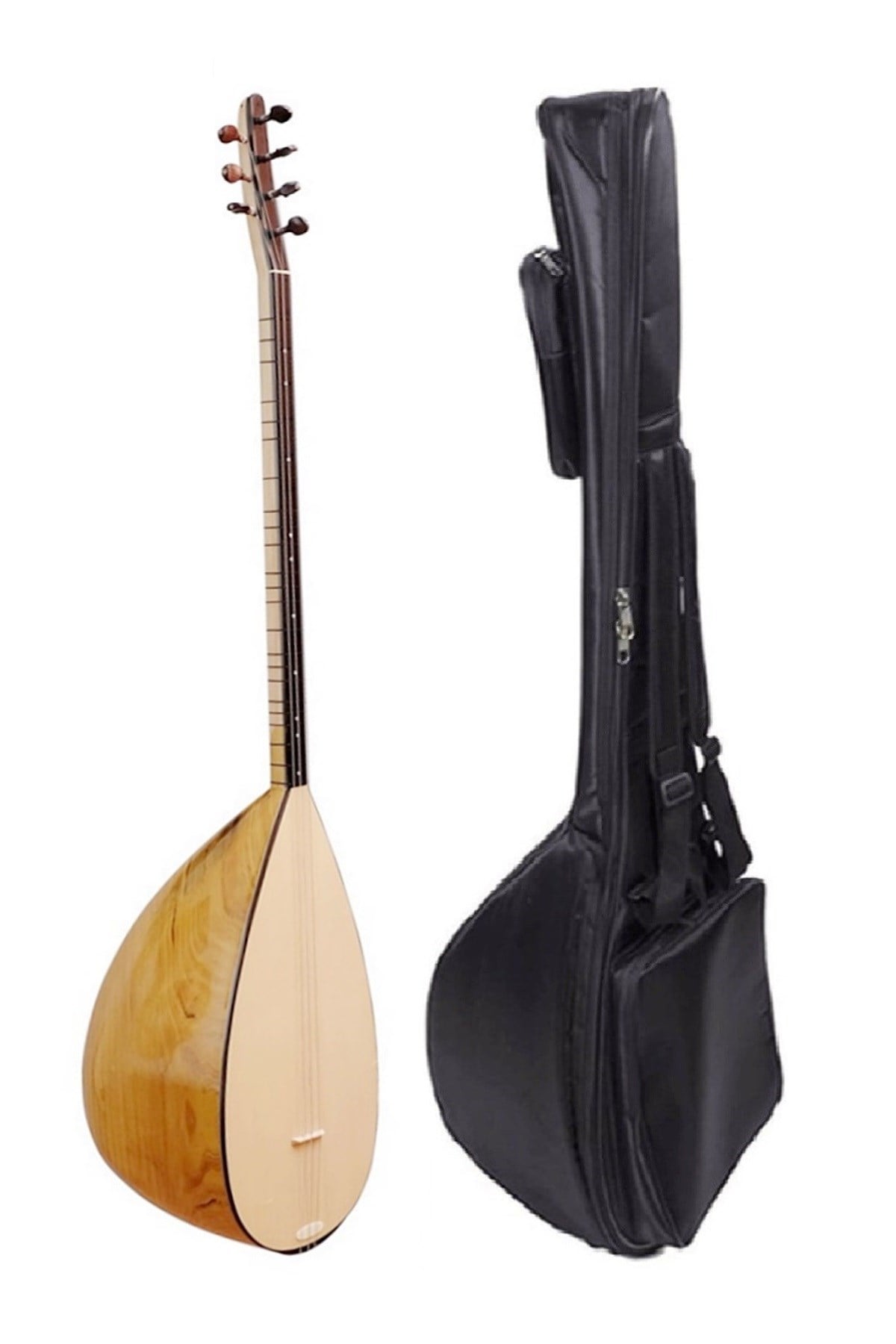 Piarro Profosyonel Kısa Sap El Oyması Dut Ağacı Bağlama 39 Tekne
