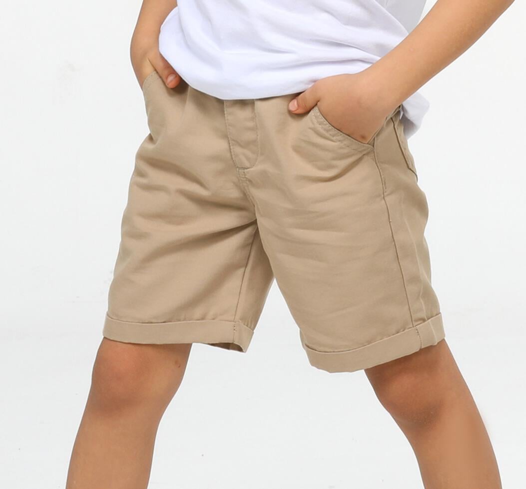 Bej Kanvas Erkek Çocuk Şort
