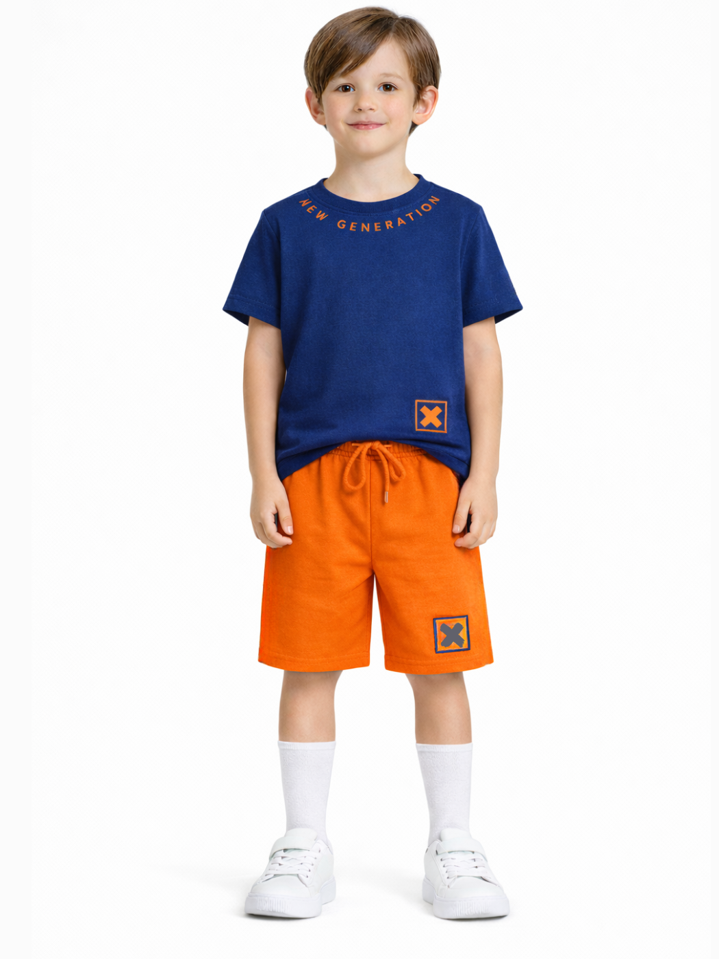 New Erkek Çocuk Şort& T-shirt 2'li Takım 