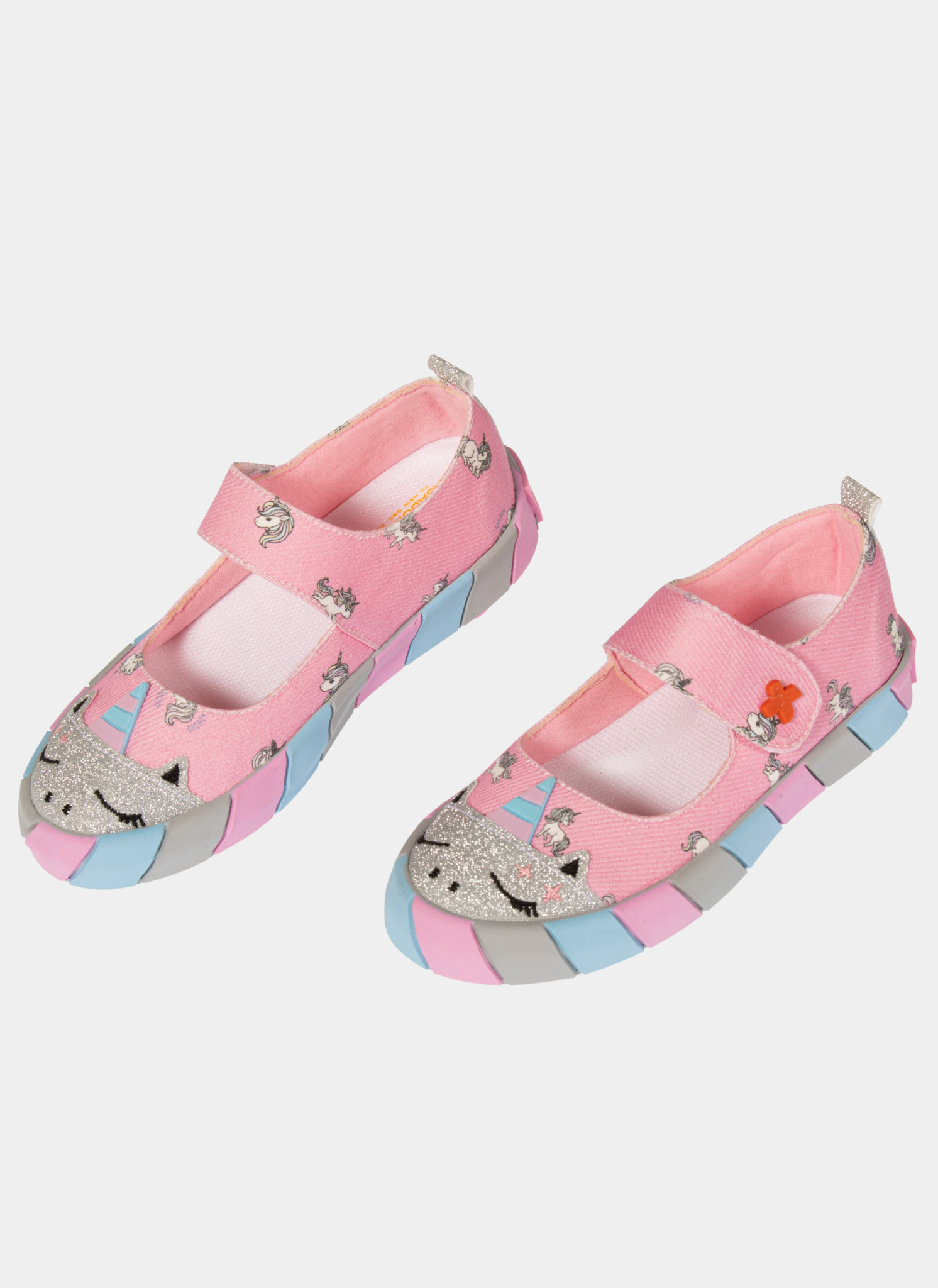 Unicorn Kanvas 3D Baskılı Kız Çocuk Babet