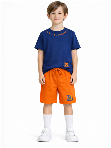 New Erkek Çocuk Şort& T-shirt 2'li Takım 
