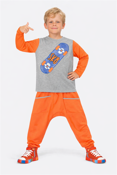 Skater Turuncu Baggy Takım