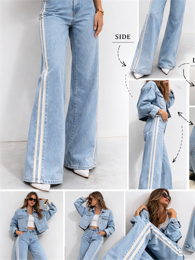 Wide Leg Yüksek Bel Geniş Paça Kadın Jeans